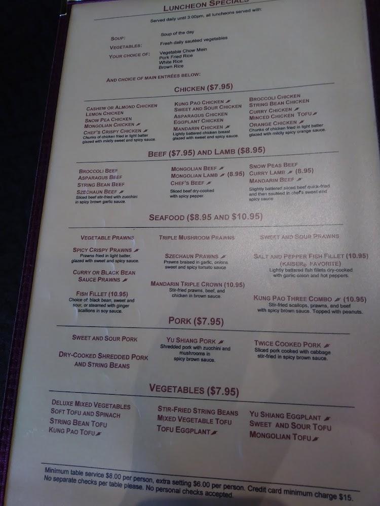 Holly's Mandarin Menu image 3